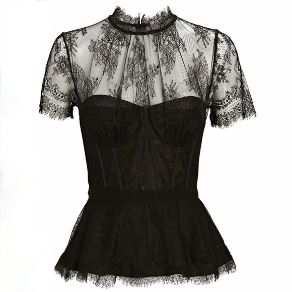 Jonathan Simkhai Kehlani Lace Panel Top US4 - Picture 1 of 16
